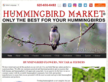 Tablet Screenshot of hummingbirdmarket.com
